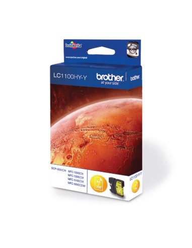 LC1100HYY,Cartus cerneala Brother Yellow cap. mare LC1100HYY