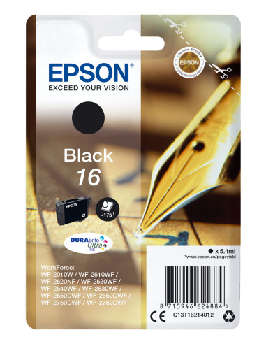 C13T16214012,Cartus cerneala Epson Black 16 T162140