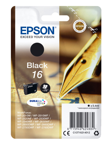 C13T16214012,Cartus cerneala Epson Black 16 T162140