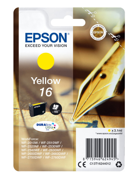 C13T16244012,Cartus cerneala Epson Yellow 16 T162440