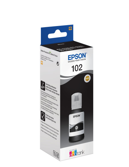 C13T03R140,Flacon cerneala Epson 102 Black T03R140