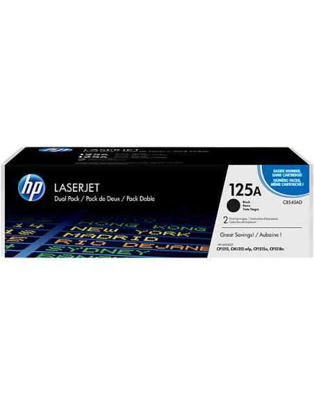 CB540AD,Set cartuse toner HP 125A Black CB540AD 2buc/set