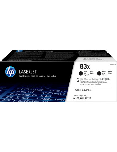 CF283XD,Set cartuse toner HP 83X Black CF283XD 2buc/set