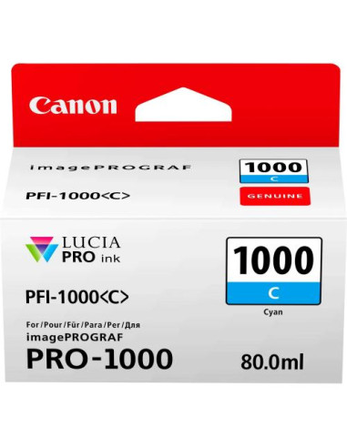 0547C001AA,Cartus cerneala Canon Cyan PFI-1000C