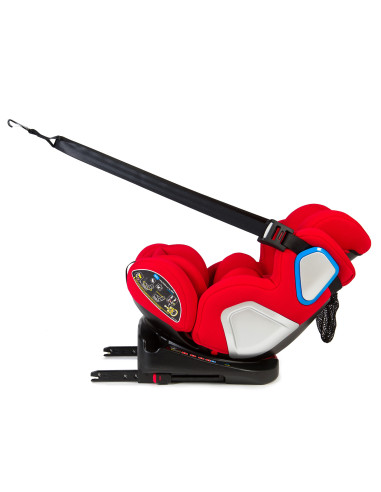 JU1200-932-Red,Scaun Auto Juju Complete rotativ 360, Rosu