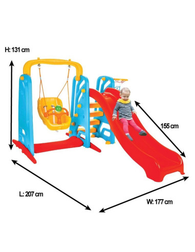 PL-06-141,Centru de joaca Pilsan Cute Slide and Swing Set