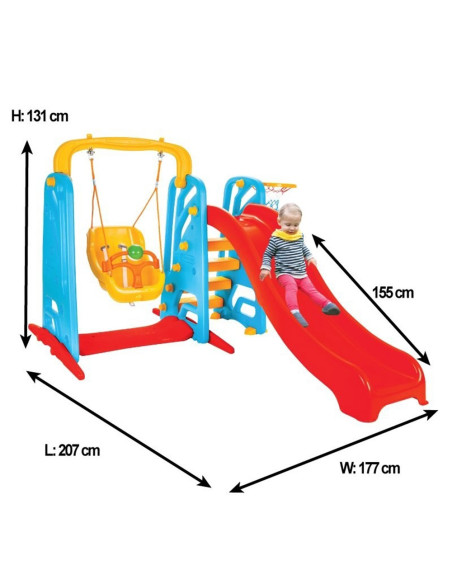 PL-06-141,Centru de joaca Pilsan Cute Slide and Swing Set