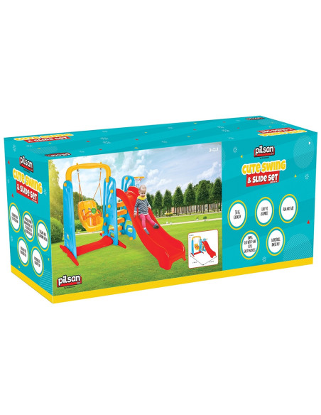 PL-06-141,Centru de joaca Pilsan Cute Slide and Swing Set