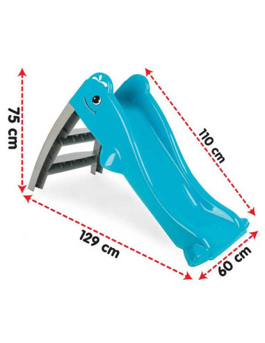 PL-06-227-BL,Tobogan Pilsan Dolphin Water Slide blue