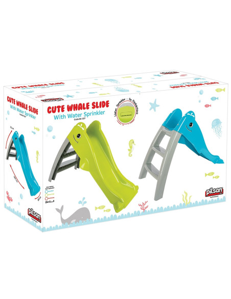 PL-06-227-BL,Tobogan Pilsan Dolphin Water Slide blue