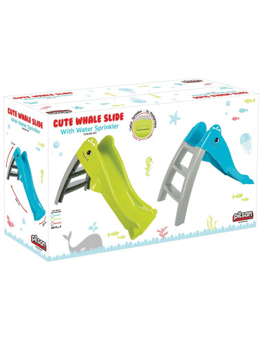 PL-06-227-PI,Tobogan Pilsan Dolphin Water Slide pink