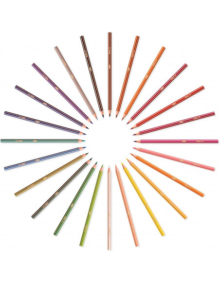 Creioane colorate BIC Kids Evolution Stripes, 24 buc/set,950525