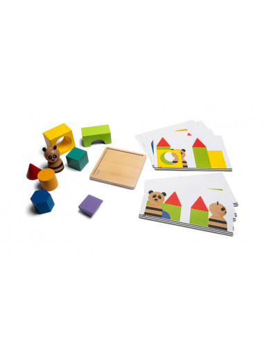 GA452,Joc de logica Panda Puzzle, BS Toys