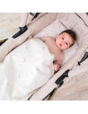 20801175502,Set lenjerie pentru carucior, cu protectie impermeabila, 7 piese, Comets Beige