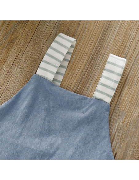 UP-drl1192,Salopeta cu dungi, Bleu, Diferite culori