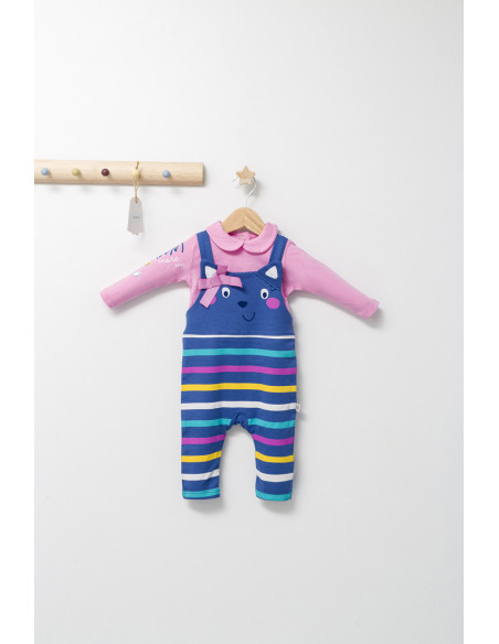 UP-tgs_4437_4,Set salopeta cu bluzita pentru bebelusi Colorful autum, Tongs baby, Gri