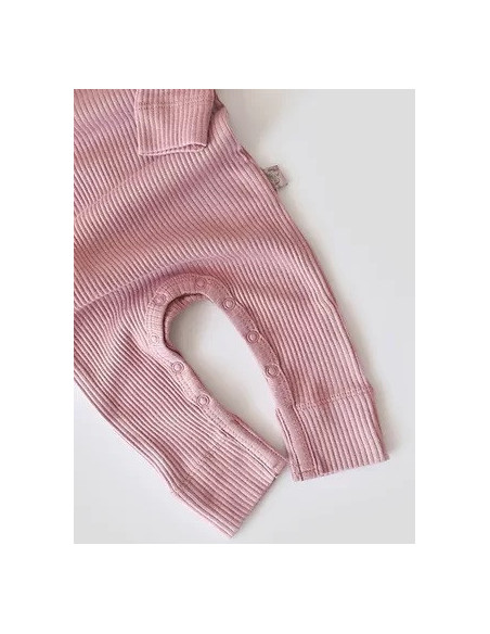 UP-BC-CSYM11411-0,Salopeta cu maneca lunga si panataloni lungi din bumbac organic si modal - Roz