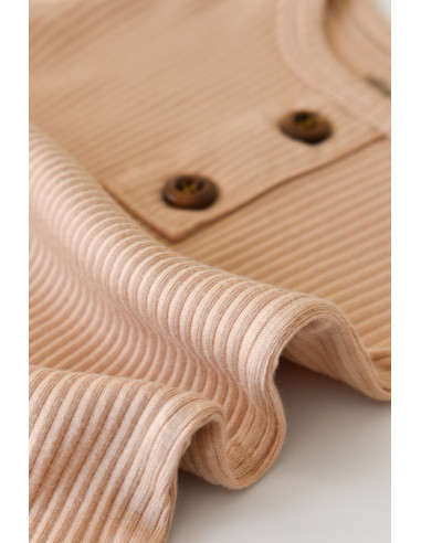 UP-BC-CSYM11412-0,Salopeta cu maneca lunga si panataloni lungi din bumbac organic si modal - Somon