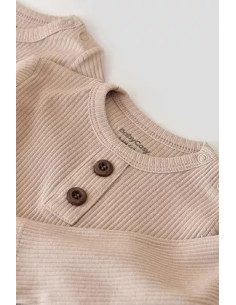 UP-BC-CSYM11415-0,Salopeta cu maneca lunga si panataloni lungi din bumbac organic si modal - Blush 2