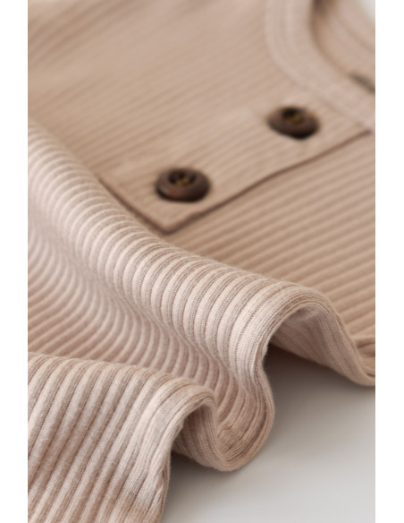 UP-BC-CSYM11415-0,Salopeta cu maneca lunga si panataloni lungi din bumbac organic si modal - Blush