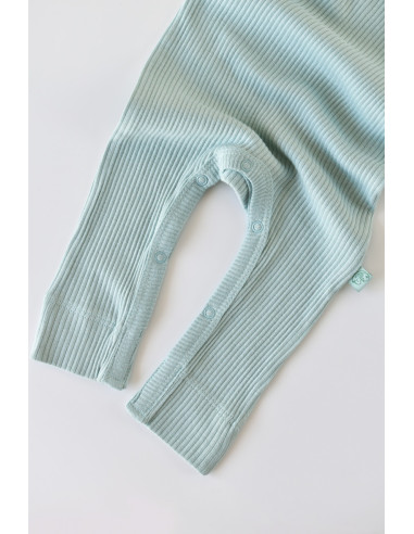 UP-BC-CSYM11417-0,Salopeta cu maneca lunga si panataloni lungi din bumbac organic si modal - Mint