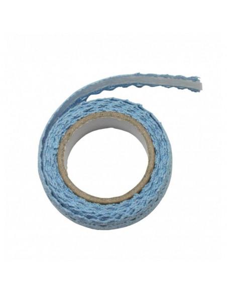 AD051A,Accesorii craft - ad051 albastru dantela autoadeziva