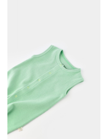 UP-BC-CSYW1007-3,Salopeta fara maneci si panataloni scurti - 100% bumbac organic - Mint, Baby Cosy