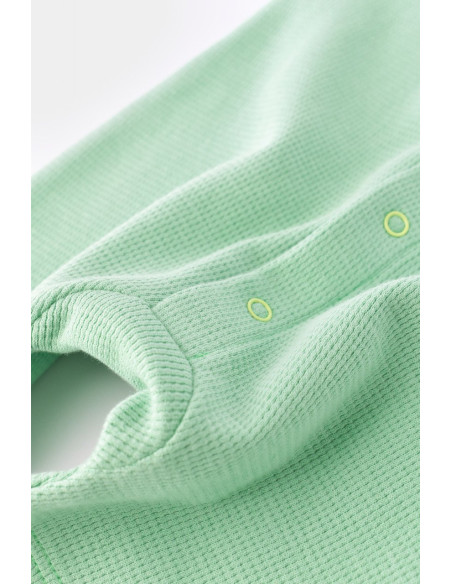 UP-BC-CSYW1007-3,Salopeta fara maneci si panataloni scurti - 100% bumbac organic - Mint, Baby Cosy