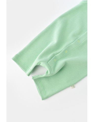 UP-BC-CSYW1007-3,Salopeta fara maneci si panataloni scurti - 100% bumbac organic - Mint, Baby Cosy