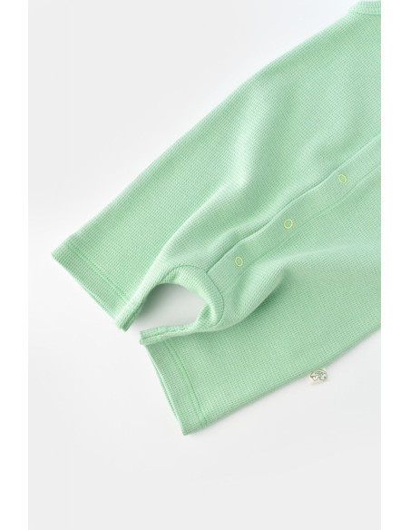 UP-BC-CSYW1007-3,Salopeta fara maneci si panataloni scurti - 100% bumbac organic - Mint, Baby Cosy