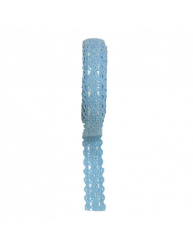 AD051A,Accesorii craft - ad051 albastru dantela autoadeziva