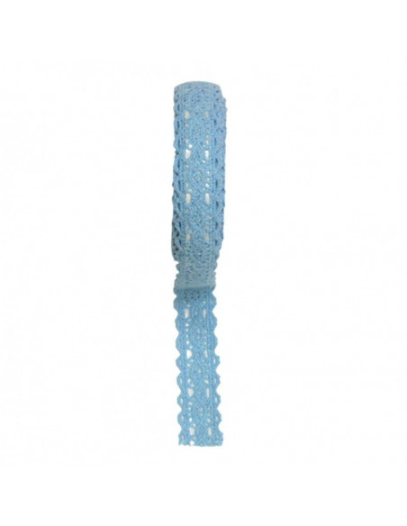 AD051A,Accesorii craft - ad051 albastru dantela autoadeziva
