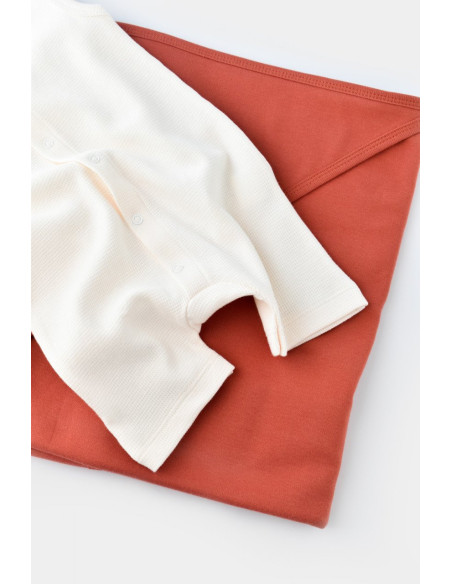 UP-BC-CSYW1008-3,Salopeta fara maneci si panataloni scurti - 100% bumbac organic - Ecru, Baby Cosy