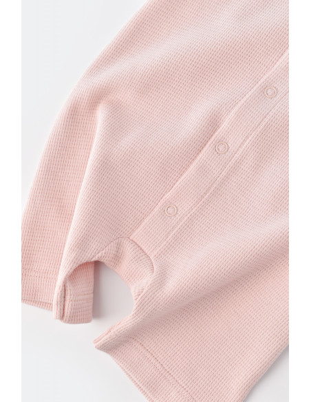 UP-BC-CSYW1011-3,Salopeta fara maneci si panataloni scurti - 100% bumbac organic - Roz, Baby Cosy