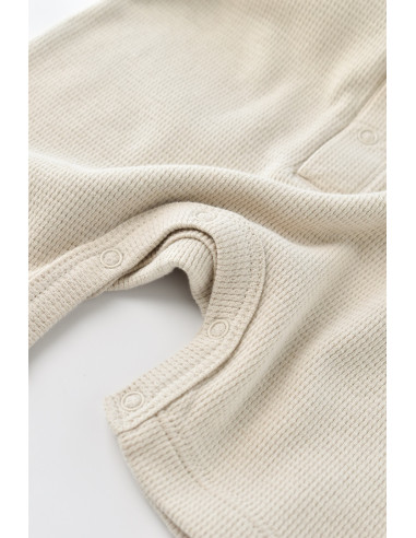 UP-BC-CSYW1012-3,Salopeta cu panataloni scurti - 100% bumbac organic - Stone, Baby Cosy