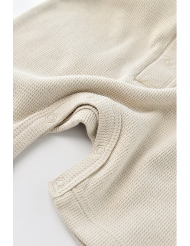 UP-BC-CSYW1012-3,Salopeta cu panataloni scurti - 100% bumbac organic - Stone, Baby Cosy