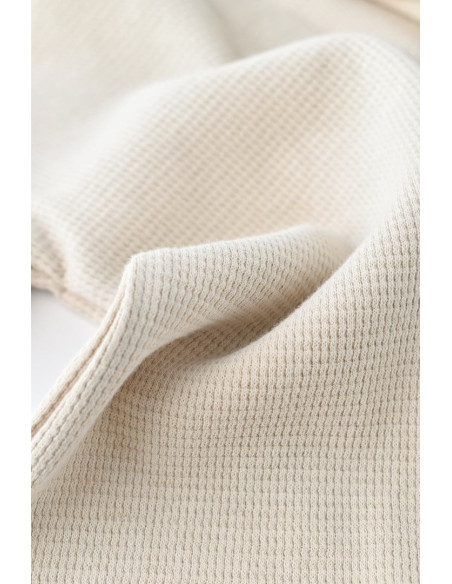 UP-BC-CSYW1012-3,Salopeta cu panataloni scurti - 100% bumbac organic - Stone, Baby Cosy