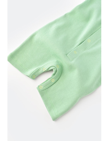 UP-BC-CSYW1013-6,Salopeta cu panataloni scurti - 100% bumbac organic - Mint, Baby Cosy