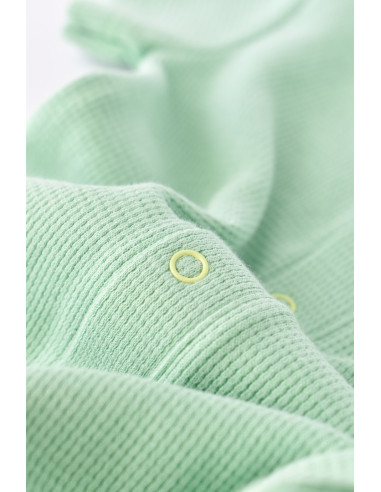 UP-BC-CSYW1013-6,Salopeta cu panataloni scurti - 100% bumbac organic - Mint, Baby Cosy