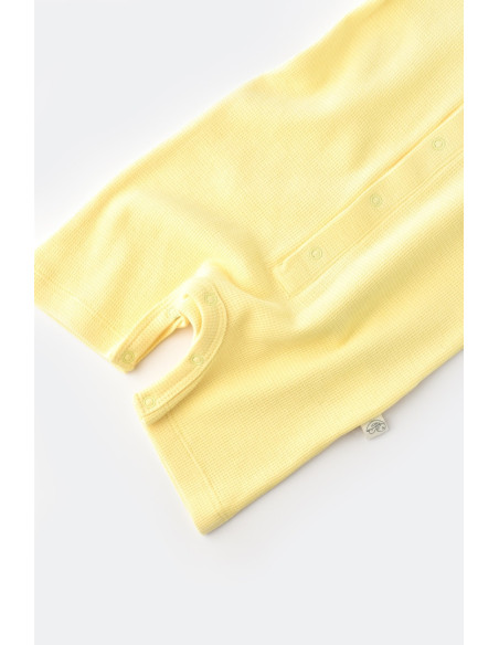 UP-BC-CSYW1016-3,Salopeta cu panataloni scurti - 100% bumbac organic - Galben, Baby Cosy