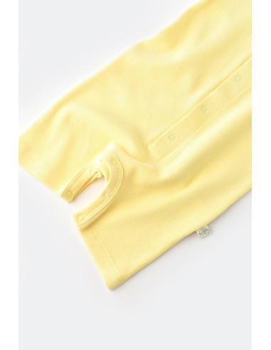 UP-BC-CSYW1016-3,Salopeta cu panataloni scurti - 100% bumbac organic - Galben, Baby Cosy