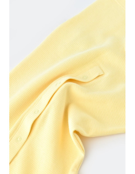 UP-BC-CSYW1016-3,Salopeta cu panataloni scurti - 100% bumbac organic - Galben, Baby Cosy