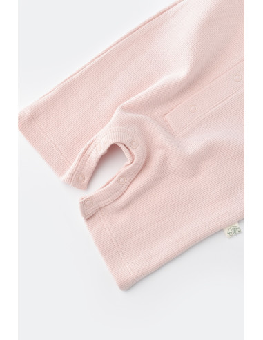 UP-BC-CSYW1017-3,Salopeta cu panataloni scurti - 100% bumbac organic - Roz, Baby Cosy