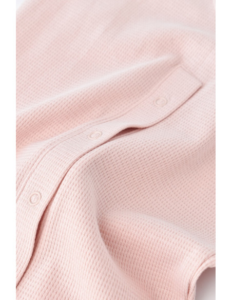 UP-BC-CSYW1017-3,Salopeta cu panataloni scurti - 100% bumbac organic - Roz, Baby Cosy
