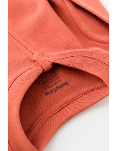 UP-BC-CSY3035-6,Salopeta cu fermoar cu maneca lunga si panataloni lungi - 100%bumbac organic - Scortisoara, Baby Cosy