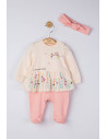 UP-tgs_4050_3,Set salopeta cu bentita "A day with mommy" pentru bebelusi, Tongs baby, Mov