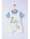 UP-tgs_4099_2,Set salopeta cu tricou Great detectives pentru bebelusi, Tongs baby, Albastru
