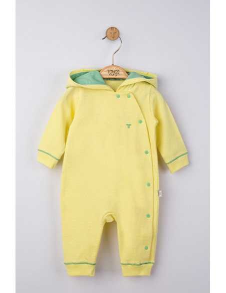UP-tgs_4120_5,Salopeta cu gluga pentru bebelusi Ursulet, Tongs baby, Galben