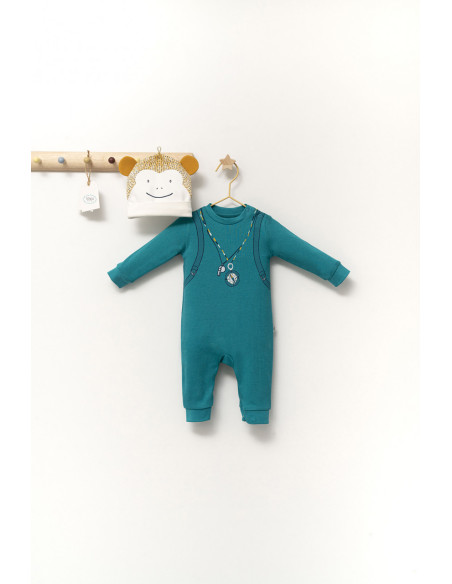 UP-tgs_4350_4,Set salopeta cu caciulita cu urechiuse pentru bebelusi Ursulet, Tongs baby, Gri