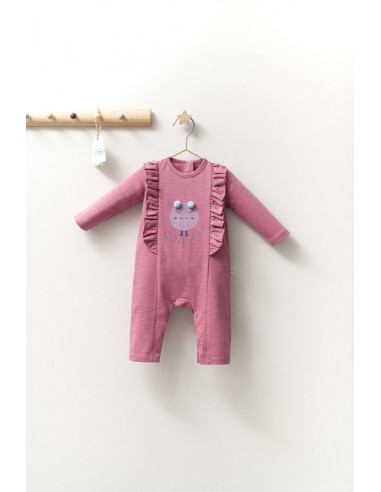 UP-tgs_4411_1,Salopeta cu volanase pentru bebelusi Monster, Tongs baby, Gri